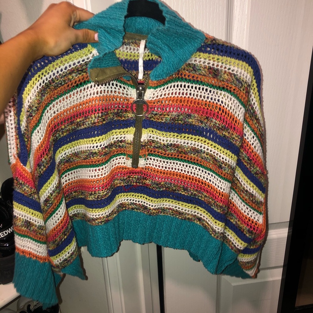 Colorful knit sweater